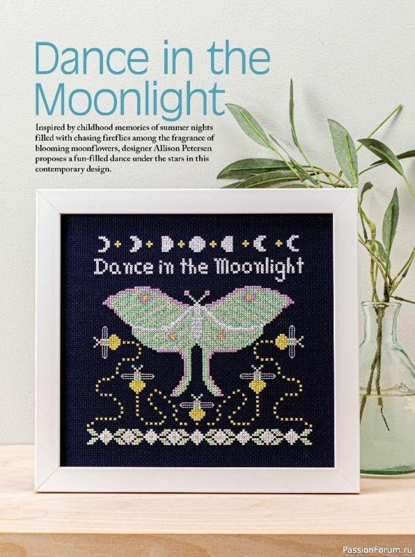 Коллекция вышивки в журнале «Just CrossStitch - June 2023»