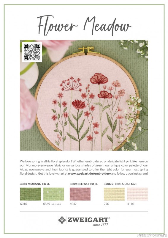 Коллекция вышивки в журнале «The World of Cross Stitching №345 2024»