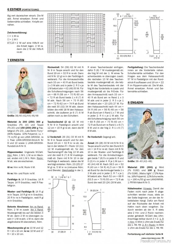 Вязаные модели в журнале «Verena Stricktrends №4 2022»