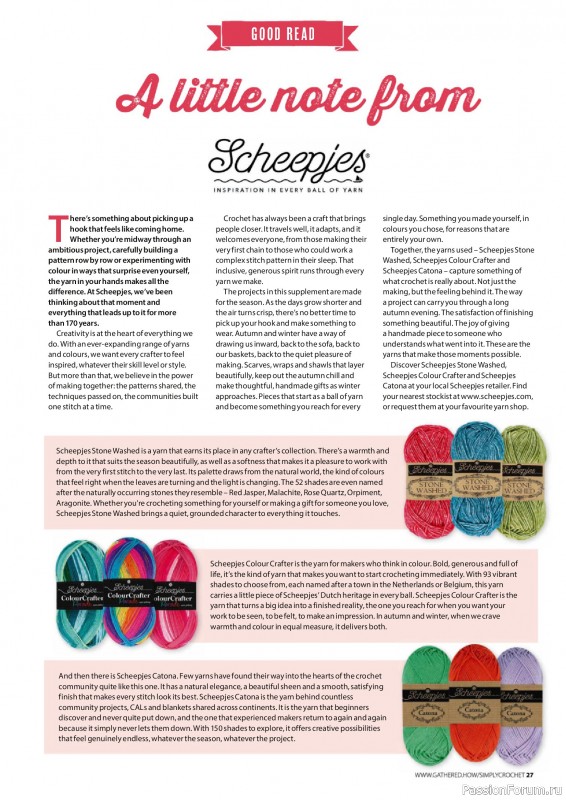 Вязаные проекты крючком в журнале «Simply Crochet №179 2026»