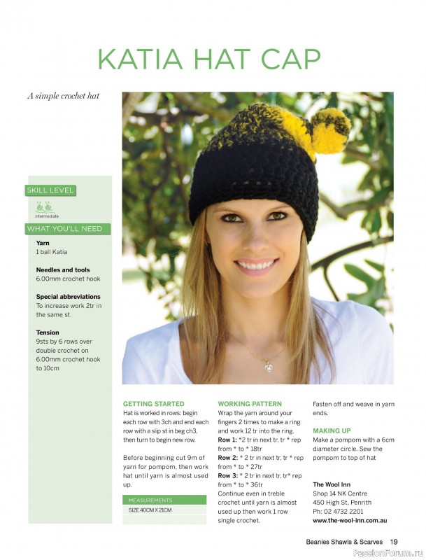Вязаные проекты в журнале «Beanies Shawls & Scarves №6 2025»