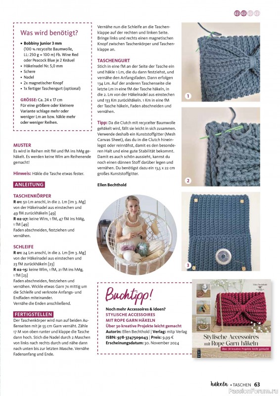 Вязаные проекты в журнале &laquo;Hakeln Spezial №2 2026 - Taschen&raquo;