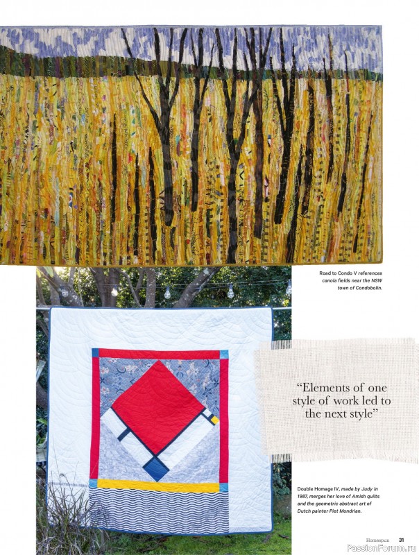 Коллекция проектов для рукодельниц в журнале «Australian Homespun №228 2025»