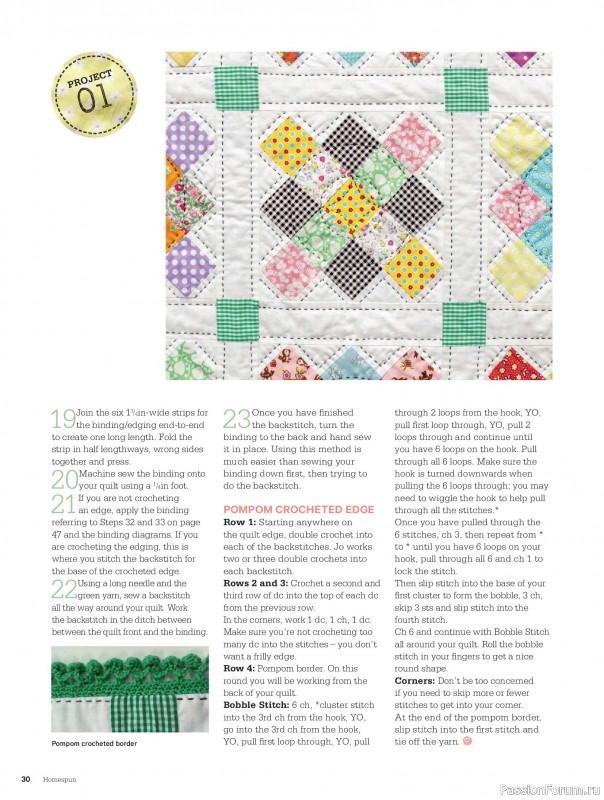 Коллекция проектов для рукодельниц в журнале &laquo;Australian Homespun - February-March 2026&raquo;