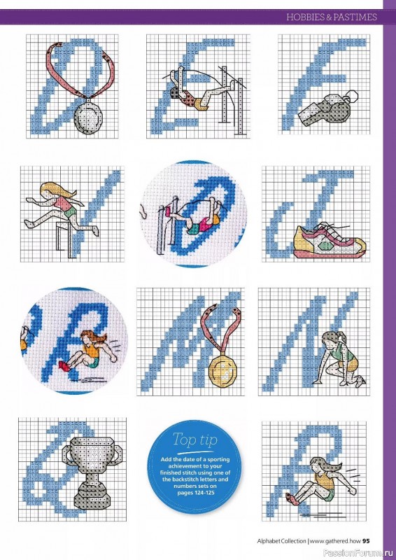 Коллекция вышивки в журнале «Cross Stitching Alphabet Collection 2022»