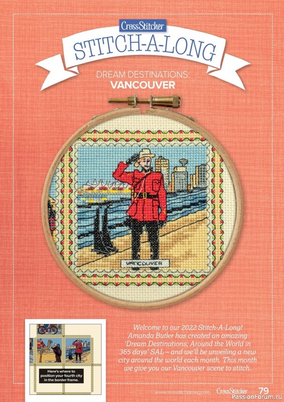 Коллекция вышивки в журнале «CrossStitcher №384 2022»