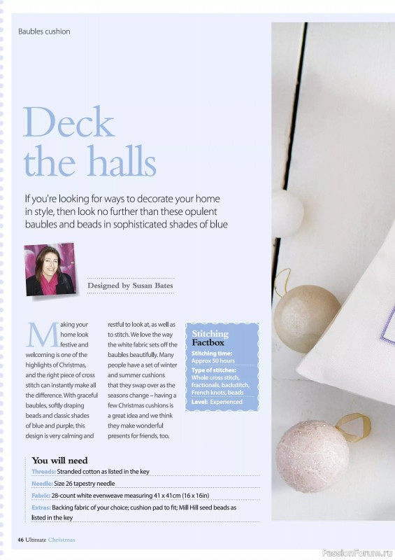 Коллекция вышивки в журнале «Ultimate Crossstitch Christmas №7 2025»