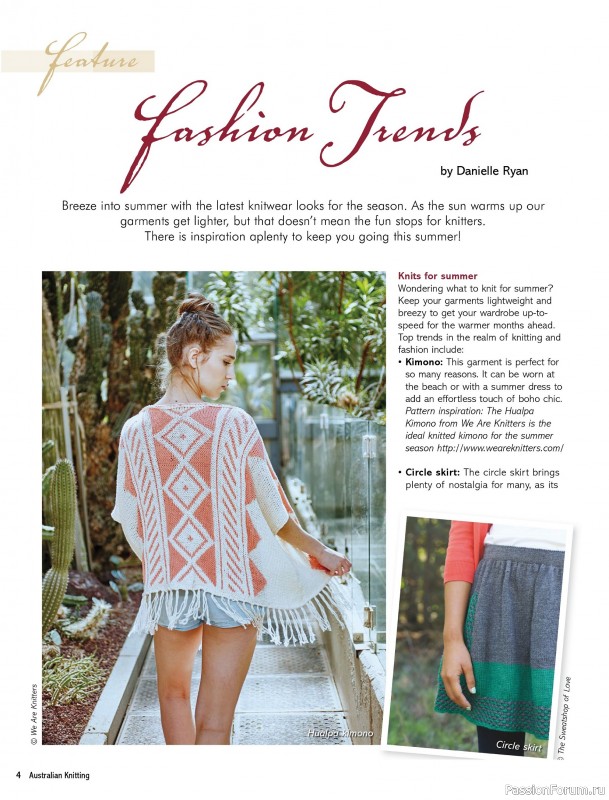 Вязаные модели спицами в журнале &laquo;Australian Knitting &ndash; Vol.17 №4 2026&raquo;