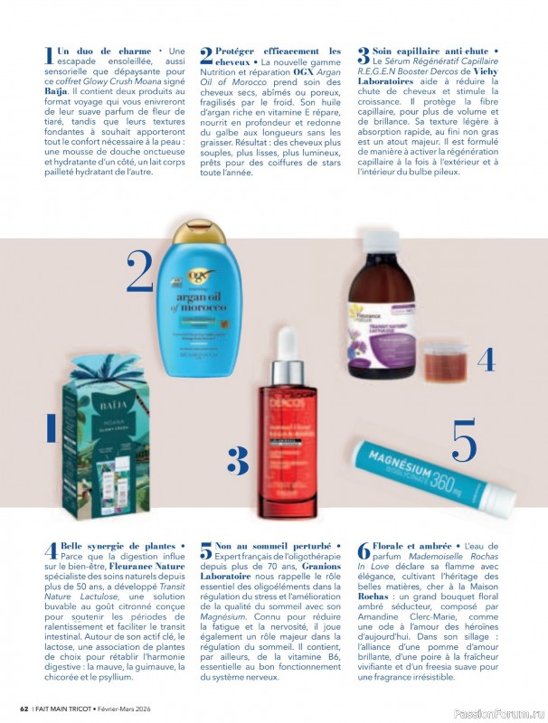 Вязаные модели в журнале &laquo;Fait Main Tricot №59 2026&raquo;