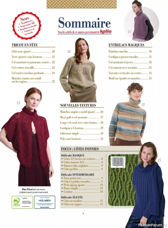 Вязаные модели в журнале &laquo;Plus Tricot №6 2025&raquo;