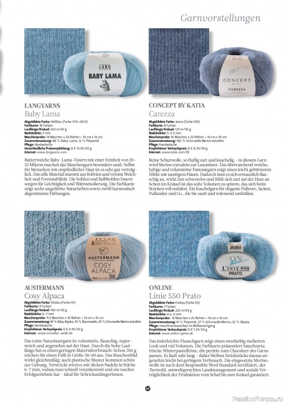 Вязаные проекты спицами в журнале &laquo;The Knitter №80 2026 Germany&raquo;