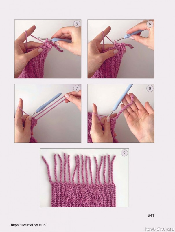 Вязаные проекты в книге «Поперечное вязание крючком от А до Я». Продолжение