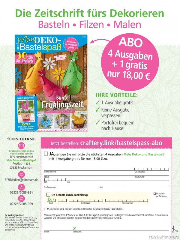 Коллекция проектов для рукодельниц в журнале «Bastel-Ideen №1 2026»