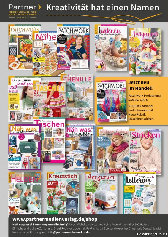 Коллекция проектов для рукодельниц в журнале &laquo;Patchwork Magazin №6 2026&raquo;