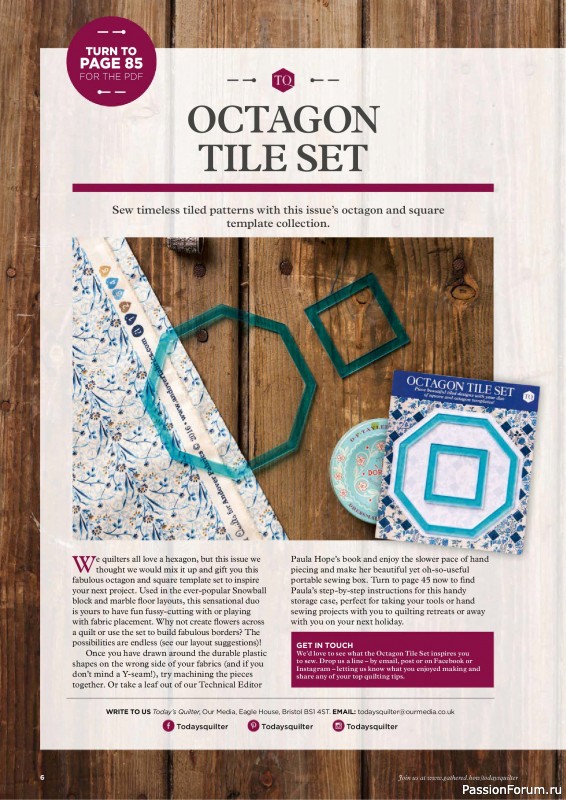 Коллекция проектов для рукодельниц в журнале &laquo;Todays Quilter №136 2026&raquo;