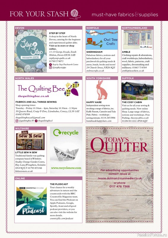 Коллекция проектов для рукодельниц в журнале &laquo;Todays Quilter №139 2026&raquo;