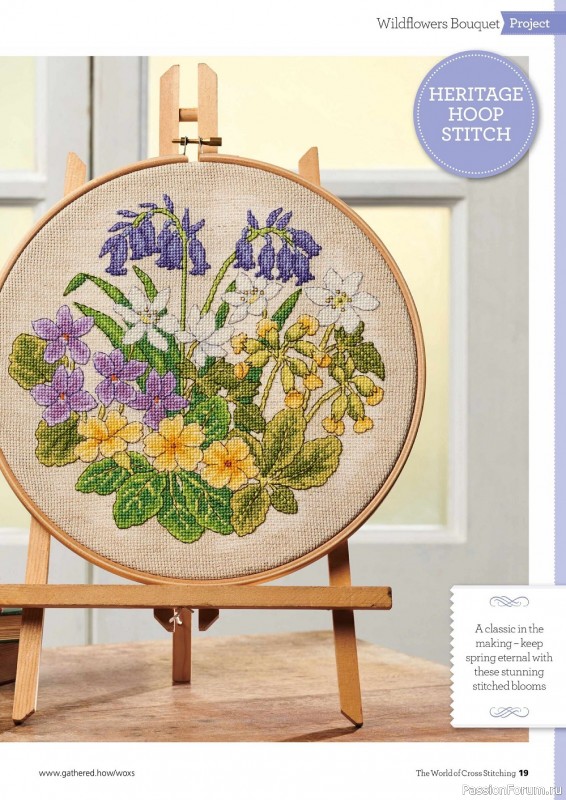 Коллекция вышивки крестиком в журнале «The World of Cross Stitching №318 2022»