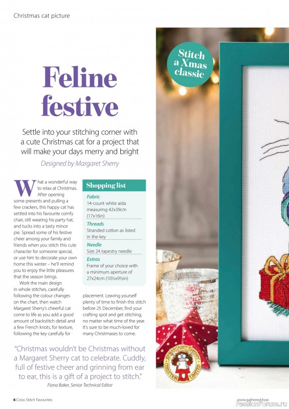 Коллекция вышивки в журнале «Cross Stitch Favourites - Christmas 2025»