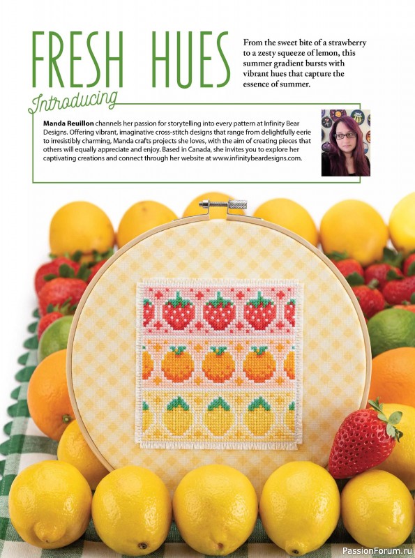 Коллекция вышивки в журнале «Just CrossStitch - Summer 2025»