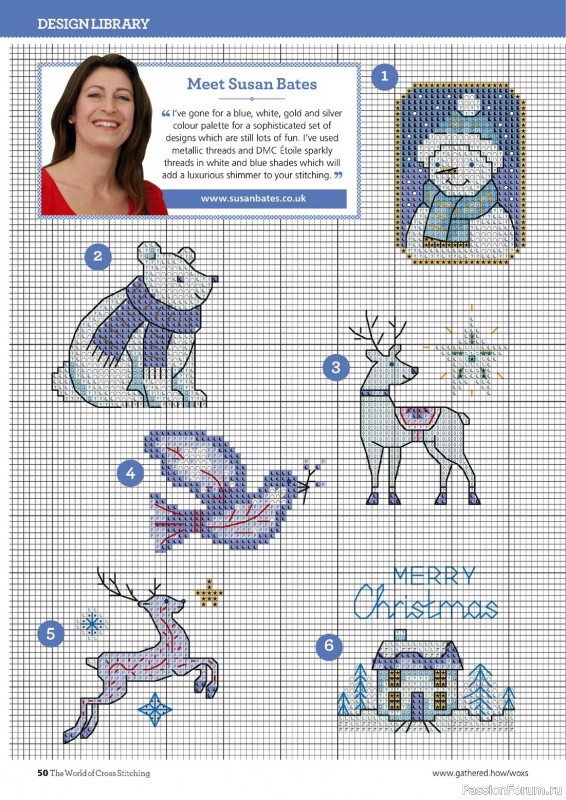 Коллекция вышивки в журнале «The World of Cross Stitching №338 2022»