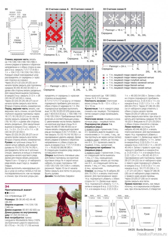 Вязаные модели в журнале «B-Вязание №4 2025»