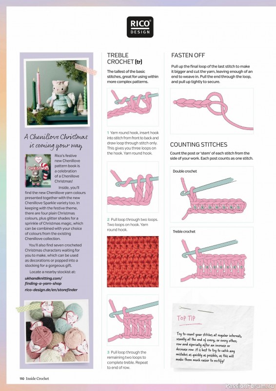 Вязаные проекты крючком в журнале «Inside Crochet №183 2025»