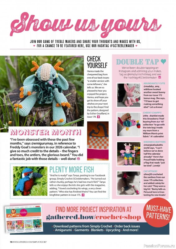 Вязаные проекты крючком в журнале «Simply Crochet №177 2026»
