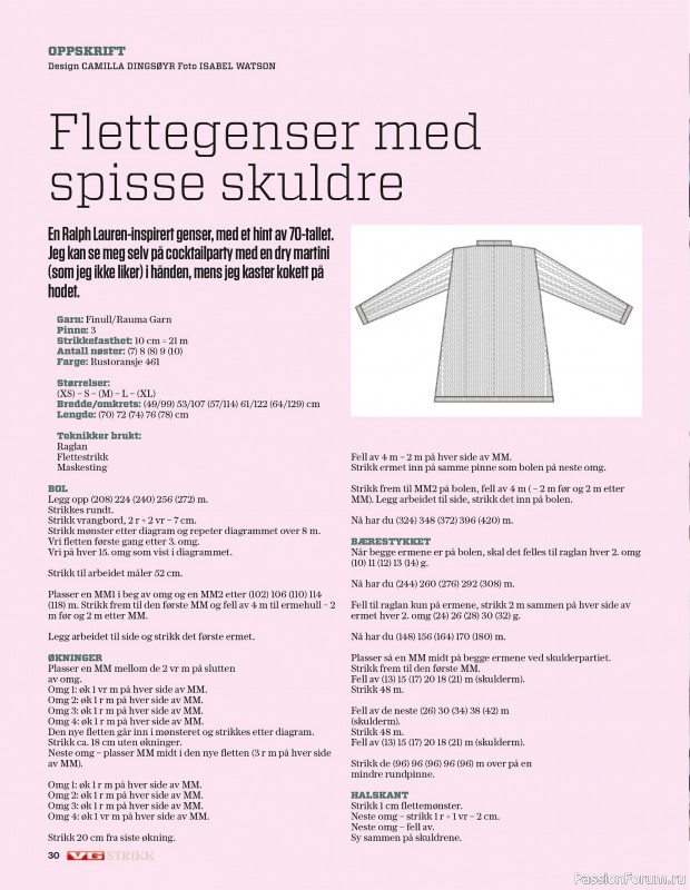 Вязаные проекты спицами в журнале «VG Strikk Magazine №48 2025»