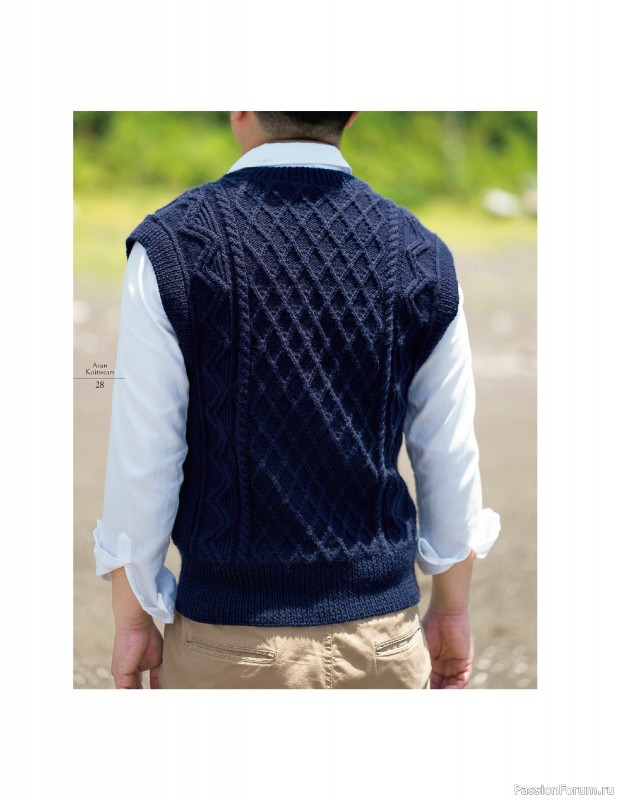 Вязаные проекты в книге «Aran Knitting Sweaters».