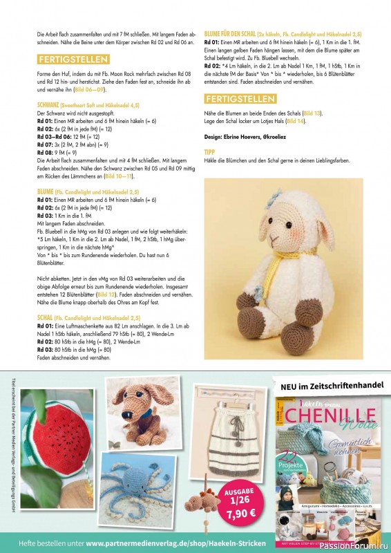 Вязаные проекты в журнале &laquo;Hakeln Best of Amigurumi №25 2026&raquo;