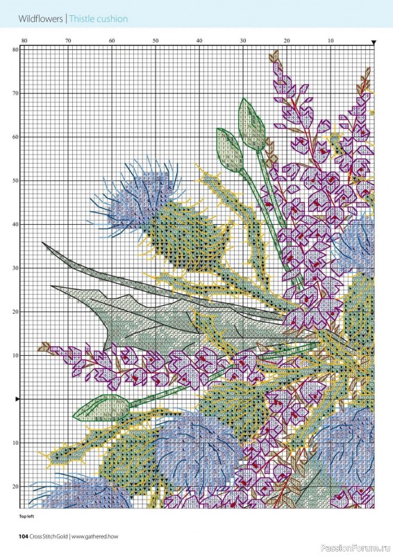 Коллекция вышивки в журнале «Cross Stitch Gold - Floral Collection 2023»