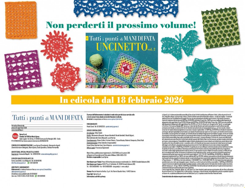 Вязаные проекты крючком в журнале &laquo;Mani di Fata Speciale - Tutti i Punti Uncinetto №1 2025&raquo; 2 ЧАСТЬ