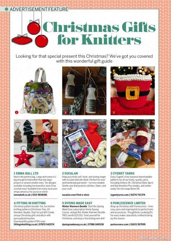 Вязаные проекты крючком в журнале «Simply Knitting №270 2025»