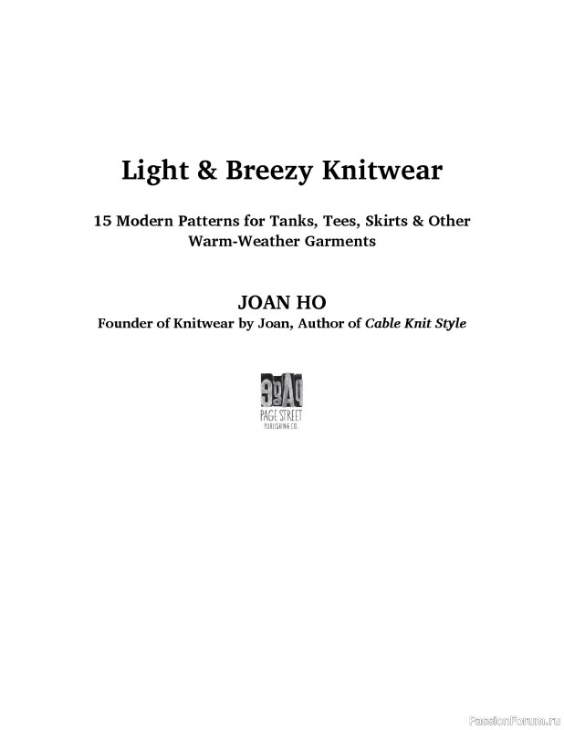 Вязаные проекты в книге «Light & Breezy Knitwear»