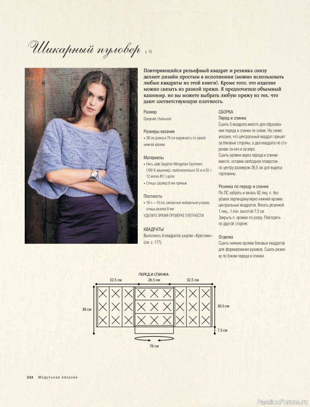 Вязаные проекты в книге &laquo;Модульное вязание на спицах&raquo;. Продолжение
