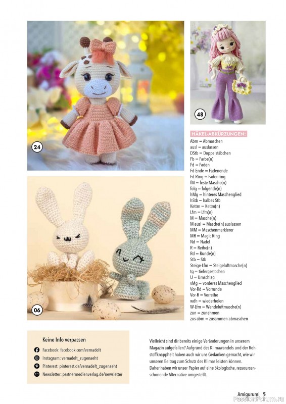 Вязаные проекты в журнале &laquo;Hakeln Best of Amigurumi №25 2026&raquo;