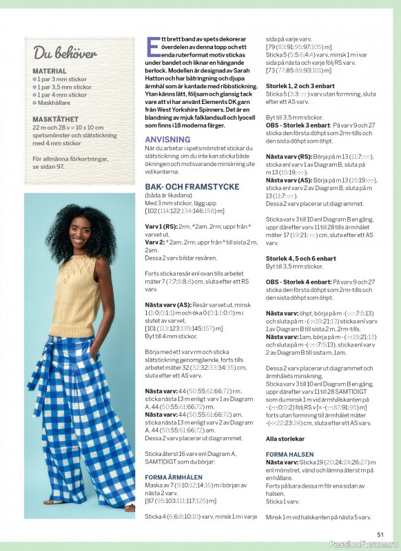 Вязаные проекты в журнале &laquo;Inspirerande handarbete - April 2026&raquo;