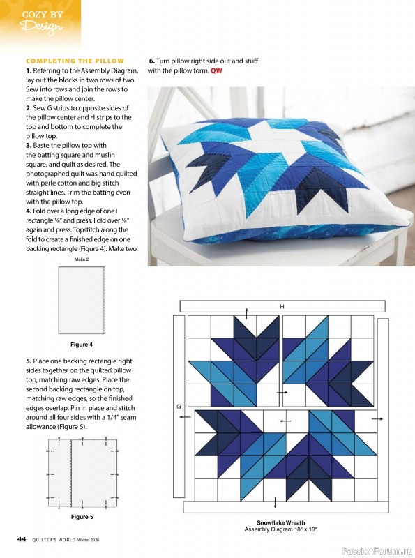 Коллекция проектов для рукодельниц в журнале «Quilter's World - Winter 2026»
