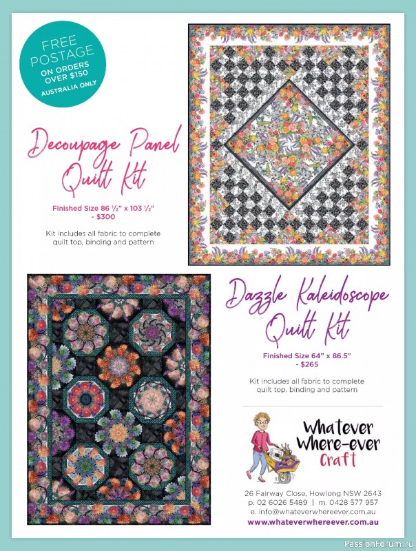 Коллекция проектов для рукодельниц в журнале «Quilters Companion №133 2025»