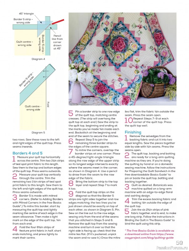 Коллекция проектов для рукодельниц в журнале «Quilters Companion №133 2025»