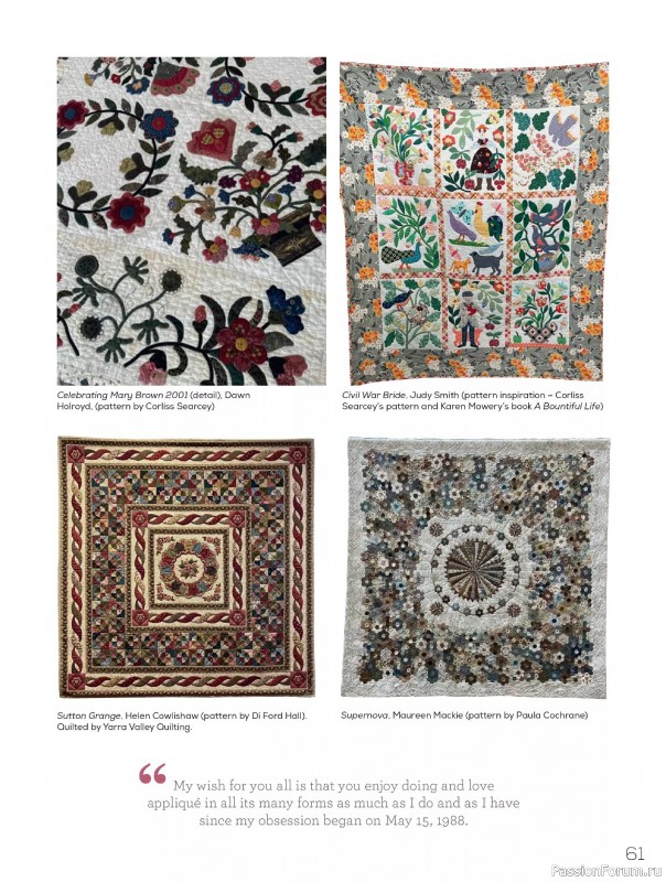 Коллекция проектов для рукодельниц в журнале «Quilters Companion №134 2025»