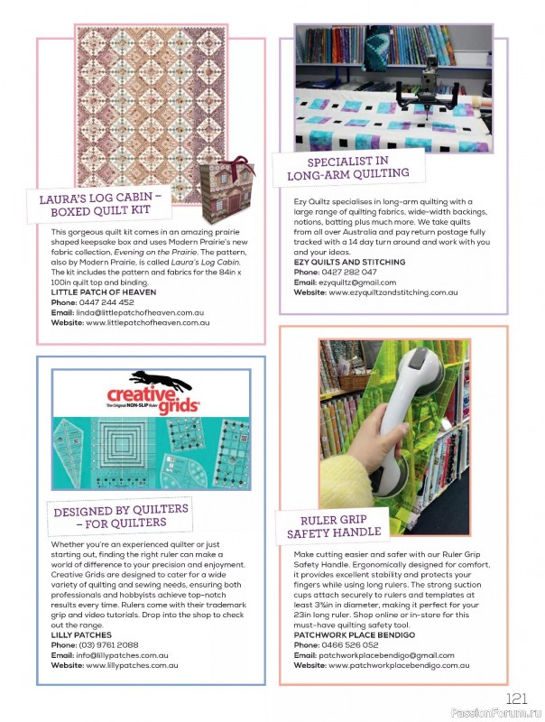 Коллекция проектов для рукодельниц в журнале «Quilters Companion №136 2025»