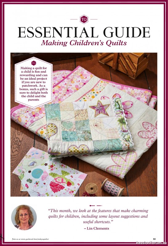 Коллекция проектов для рукодельниц в журнале «Todays Quilter №122 2024»