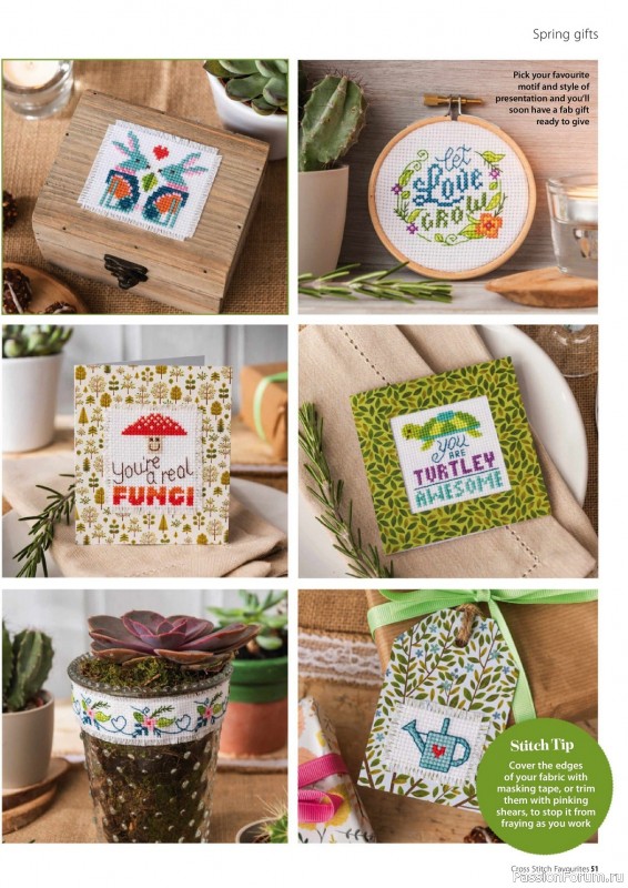 Коллекция вышивки в журнале «Cross Stitch Favourites - Spring 2023»