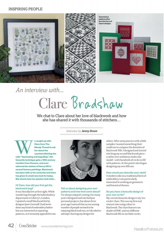 Коллекция вышивки в журнале «CrossStitcher №389 2022»