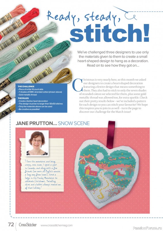 Коллекция вышивки в журнале «CrossStitcher №430 2025»
