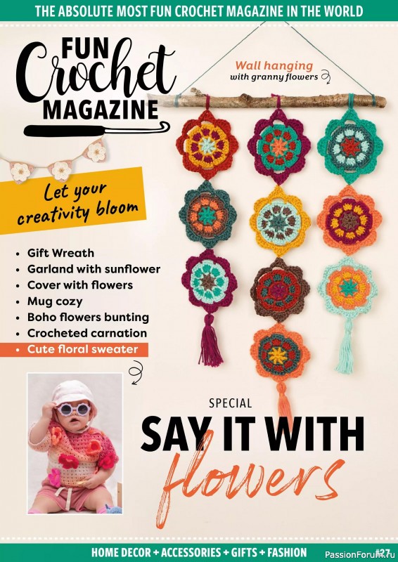 Вязаные проекты крючком в журнале &laquo;Fun Crochet Magazine №27 2026&raquo;