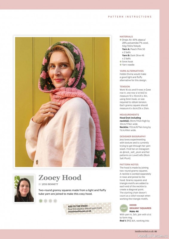 Вязаные проекты крючком в журнале &laquo;Inside Crochet №186 2026&raquo;