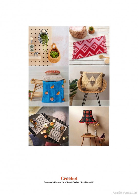 Вязаные проекты крючком в журнале «Simply Crochet №150 2024»