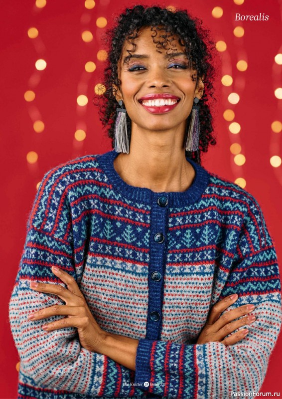 Вязаные проекты спицами в журнале «The Knitter №221 2025»